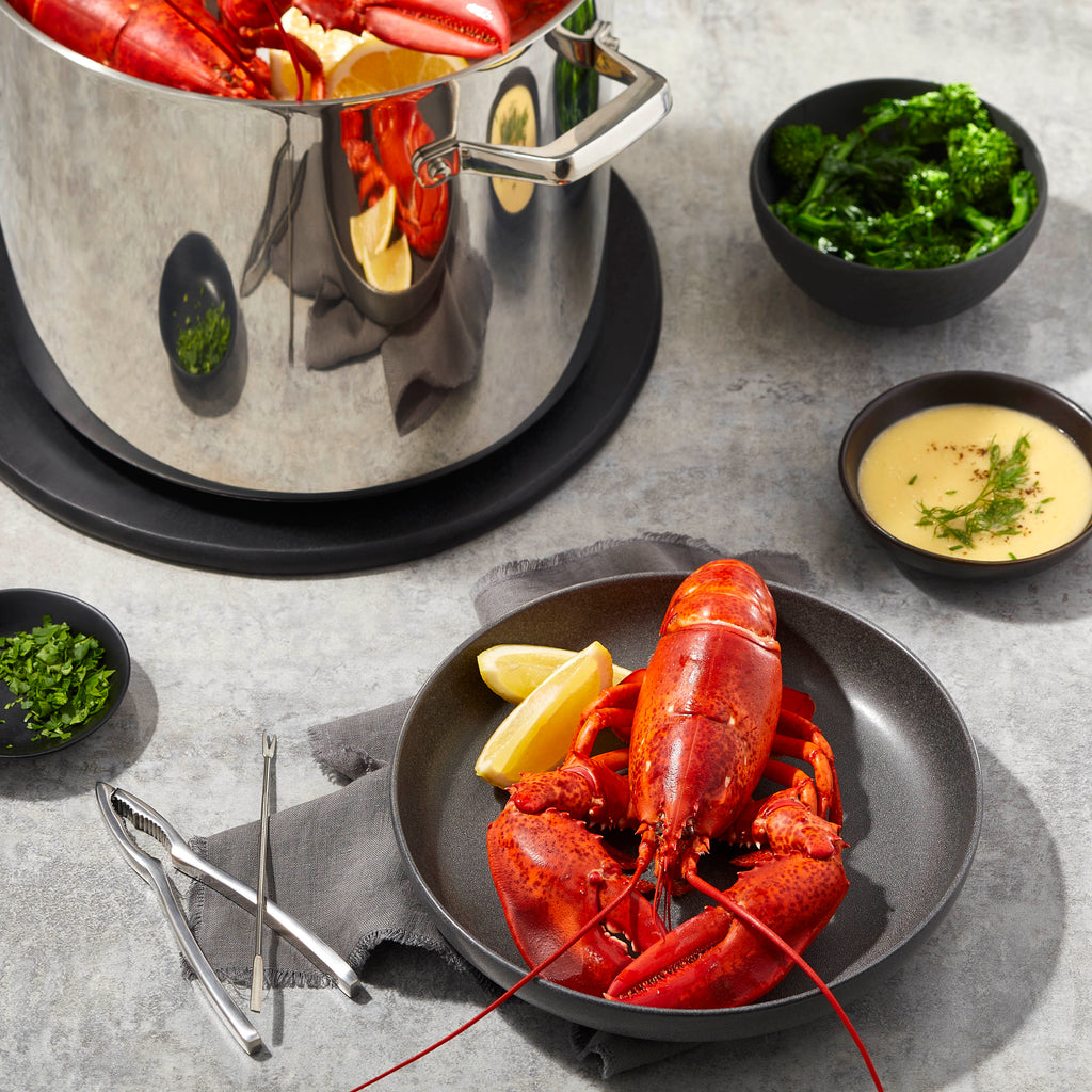 Boiled Lobsters with Beurre Blanc