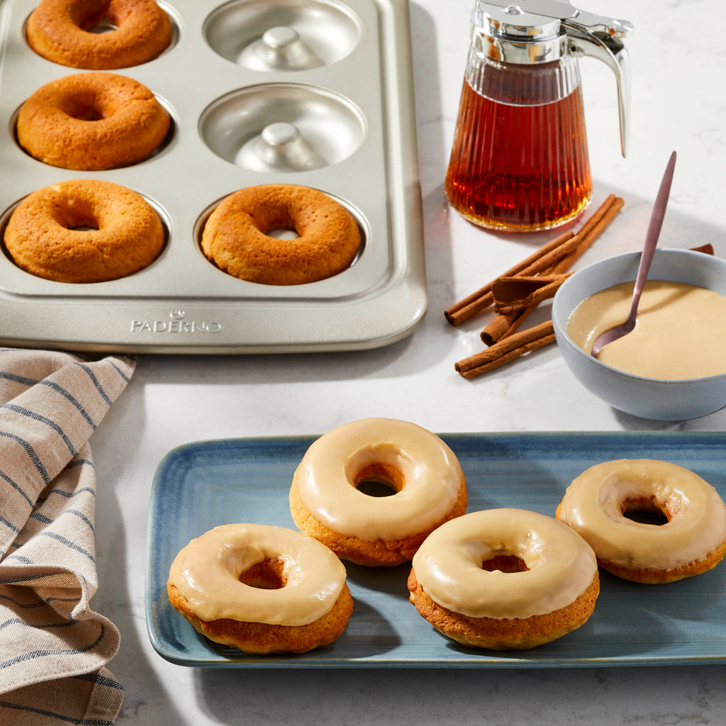 Maple-Dipped Baked Doughnuts