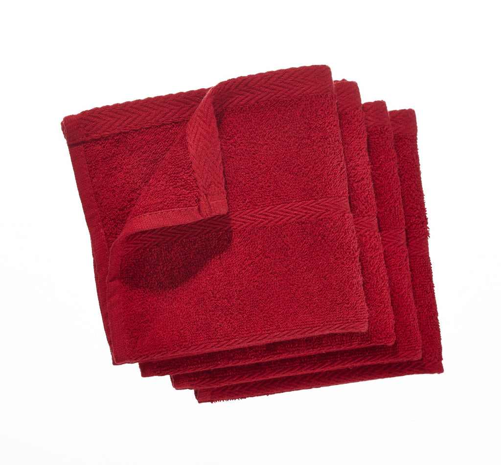 PADERNO Terry Dishcloth 4-Pack, Red