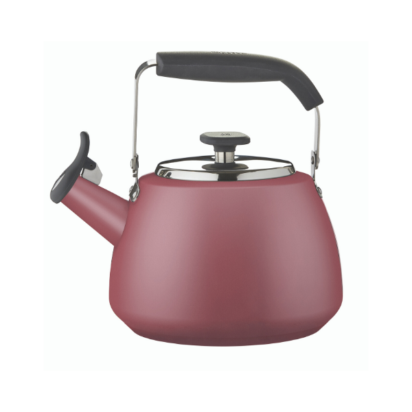 Maritime Red Stainless Steel Stovetop Kettle 