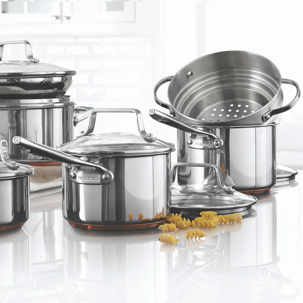Copper Core Stainless Steel Cookset, 12-pc 